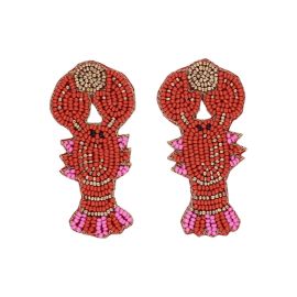 boucles d'oreilles perles homards