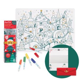 set en silicone à colorier noël 
