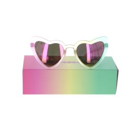 lunettes de soleil coeur arc-en-ciel