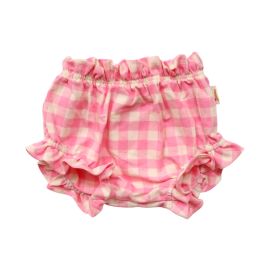 Bloomer carreaux roses 6-12 mois - Chichi pompon