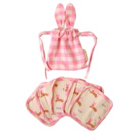 lot de 5 lingettes lavables en éponge chichi pompon