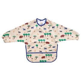 Bavoir tablier manches longues 1-3 ans - La forêt