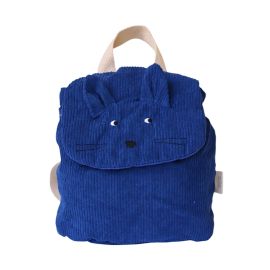 sac à dos enfant velours loup 