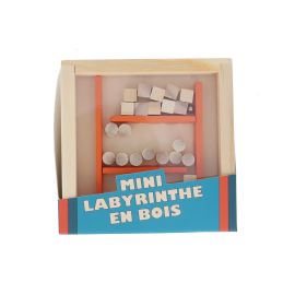 Mini labyrinthe en bois orange