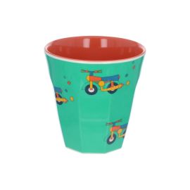 Grand verre en mélamine moto vert - L'affreux Jojo