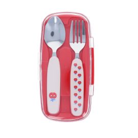 Set de couverts pomme rouge - Vichy chéri