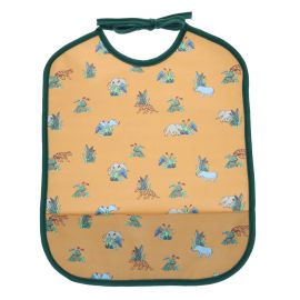 Bavoir toile ciree savane moutarde