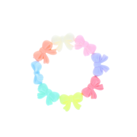 Bracelet noeuds en plastique colores