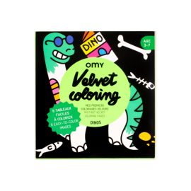 Dinosaure en velours à colorier