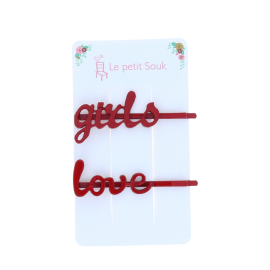 Duo de barrettes Girl power