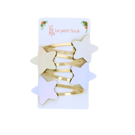 Lot de 4 barrettes etoile