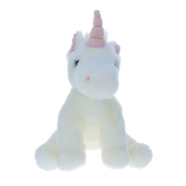 Peluche licorne rose