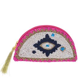 porte-monnaie perles oeil