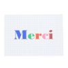Carte de voeux multicolore 