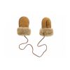 Paire de moufles mouton double face