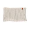 Tour de cou enfant en maille blanc 