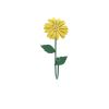 Patère en métal fleur jaune