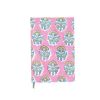 Carnet de notes fleuri rose pâle