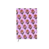 Carnet de notes fleuri mauve