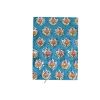 Carnet de notes fleuri bleu 