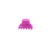 Pince à cheveux crabe rose fluo - petite