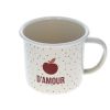 Mug émaillé pomme d'amour