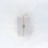 Bracelet doré pierre vert clair