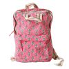 Sac à dos rose Block print