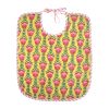 Bavoir fleuri jaune Block print