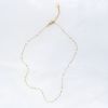 Collier Clarissa court nacre blanc et doré