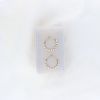 Boucles d'oreilles mini créoles nacre