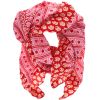 Foulard rose Blockprint d'amour