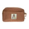 Trousse de toilette en toile marron