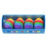 Lot de 4 gommes œufs arc en ciel