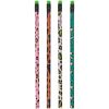 Set de 4 crayons de bois motifs léopard