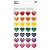 Stickers en gel coeurs multicolores 