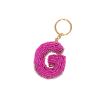 Porte-clés à perles lettre G