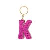 Porte-clés à perles lettre K