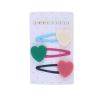 Lot de 3 barrettes cœur