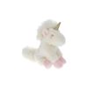 Peluche licorne blanche rose et lurex