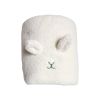 Plaid en tissu sherpa blanc - Doux comme un agneau