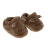 Chaussons en fausse fourrure marron - Chaton