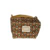 Petite trousse kaki block print - Delhi d'antan