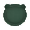 Assiette ours silicone verte