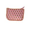 Petite trousse lilas Block print - Delhi d'antan