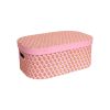 Boite de rangement block print rose - Delhi d'antan