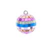Boule de noël à facettes multicolore