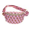 Sac banane enfant lilas Block print - Delhi d'antan