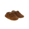 Chaussons bébé Frangette marron 6-12 mois