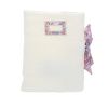 Protège carnet de santé fleuri bleu et rose